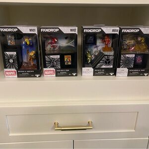 Marvel Fandrop Action Figure Collection - Red, Yellow, Black